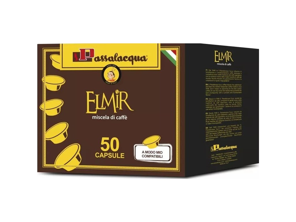 Lavazza A Modo Mio için Passalacqua ELMIR kahve kapsülleri 50 adet