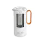 Biovita Kitty elektrikli su ısıtıcısı, 500 W, 0,5 L, cam/paslanmaz çelik, döner taban, dijital ekran, LED aydınlatma