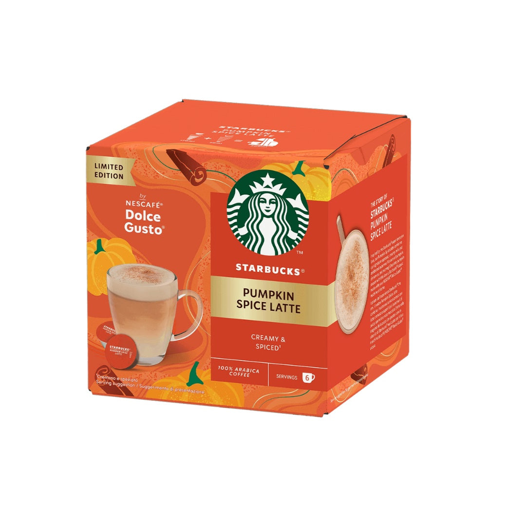 Starbucks PUMPKIN SPICE LATTE KAHVE KAPSÜLLERİ NESCAFÉ® DOLCE GUSTO ile uyumlu – 6+6 adet