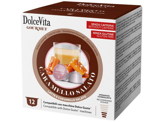 Dolce Gusto için Dolce Vita Tuzlu Karamel 12 kapsül