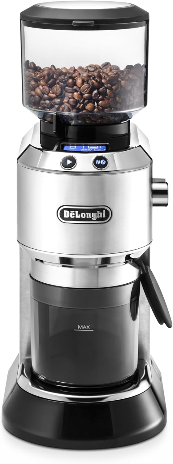 De'Longhi KG 521.M Electric Coffee Grinder, Silver