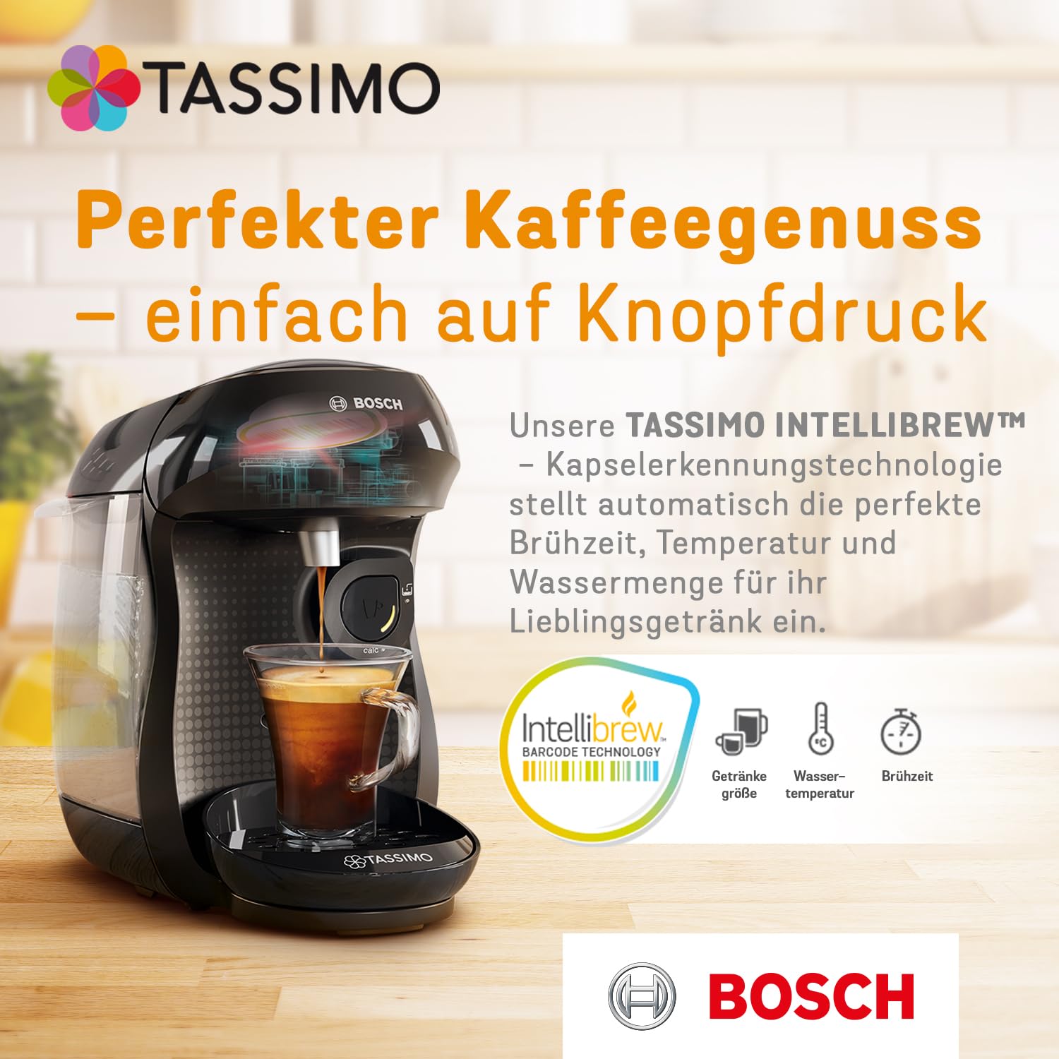 Tassimo Morning Café XL Mild & Smooth Capsules, 105 Coffee Capsules, Pack of 5, 5 x 21 Drinks