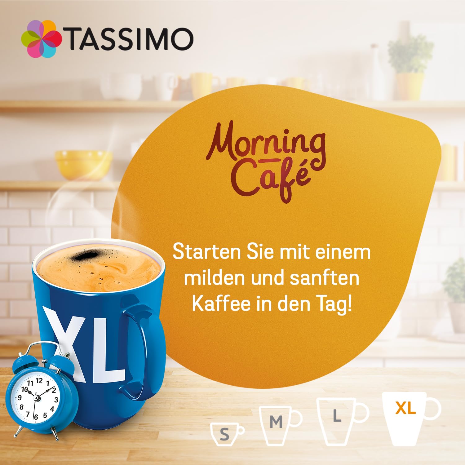 Tassimo Morning Café XL Mild & Smooth Capsules, 105 Coffee Capsules, Pack of 5, 5 x 21 Drinks
