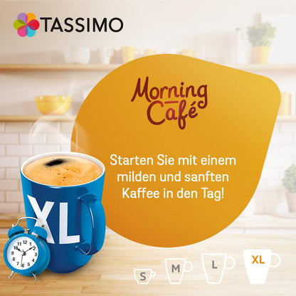 Tassimo Morning Café XL Mild & Smooth Capsules, 105 Coffee Capsules, Pack of 5, 5 x 21 Drinks