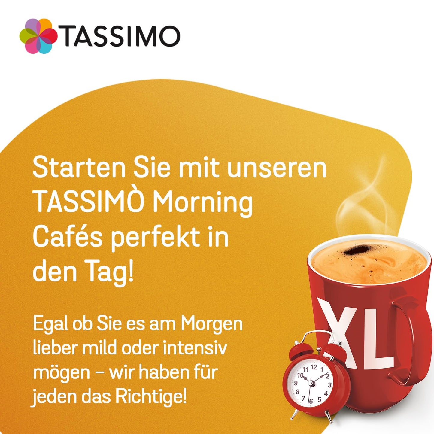 Tassimo Morning Café XL Mild & Smooth Capsules, 105 Coffee Capsules, Pack of 5, 5 x 21 Drinks