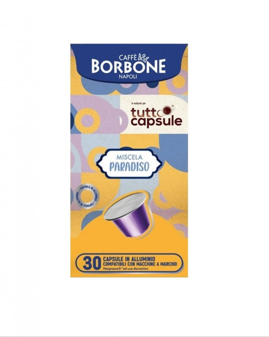 Borbone Nespresso PARADISO – 30 alüminyum kapsül