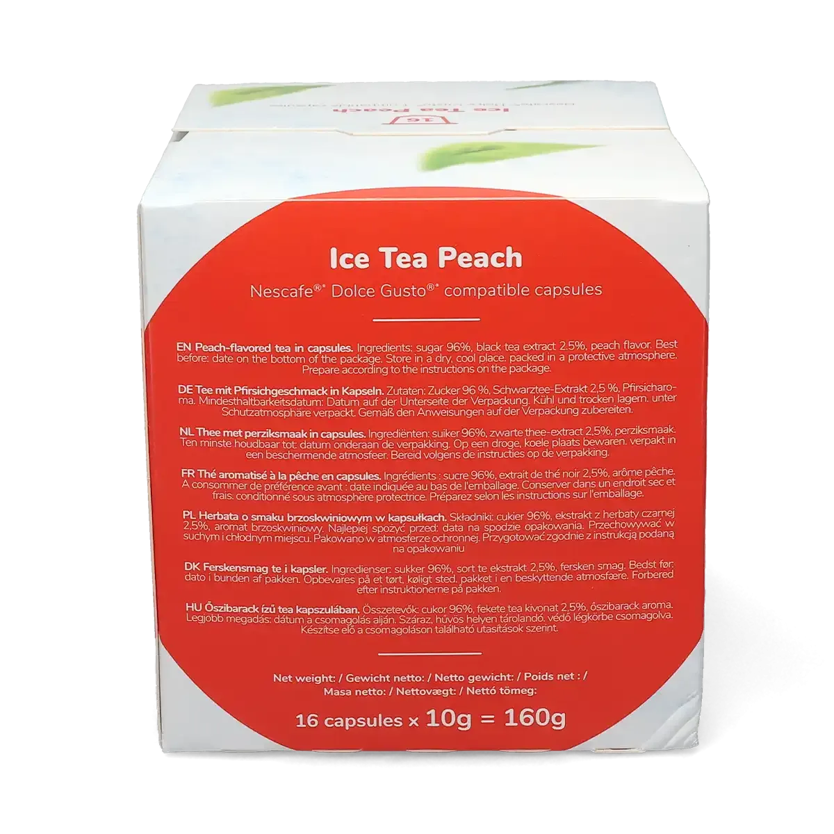 Şeftalili Buzlu Çay - Café Rene Dolce Gusto için 16 kapsül.