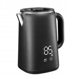 Elektrikli su ısıtıcısı Lehmann Aqua Black 20, 1,7 l, 1500 W, sıcaklık kontrolü, dokunmatik panel, sıcaklık muhafazası, temizleme modu, 230x210x145 mm, 1 kg, siyah