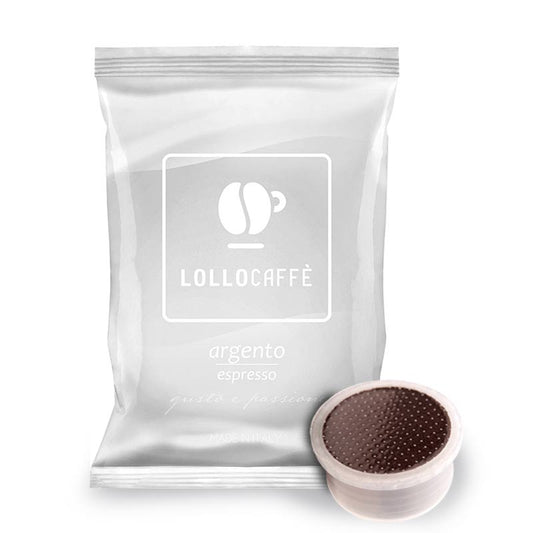 Lollo Argento Espresso Point - uyumlu kapsüller - 100 adet.