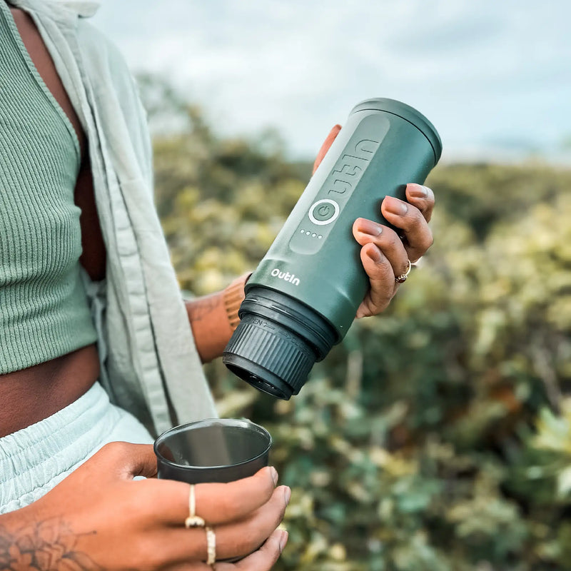 Outin Nano Taşınabilir Espresso Makinesi (Renk:Forest Green)