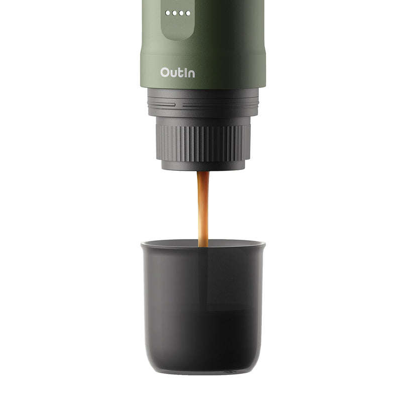 Outin Nano Taşınabilir Espresso Makinesi (Renk:Forest Green)