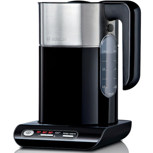 Elektrikli su ısıtıcısı Bosch TWK8613P, 1,5 l, 2400 W, Siyah