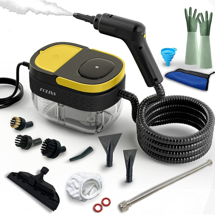 Buharlı temizleyici, Folixs®, 2500 W, 3 Bar, 1600 ml tank, Dijital ekran,